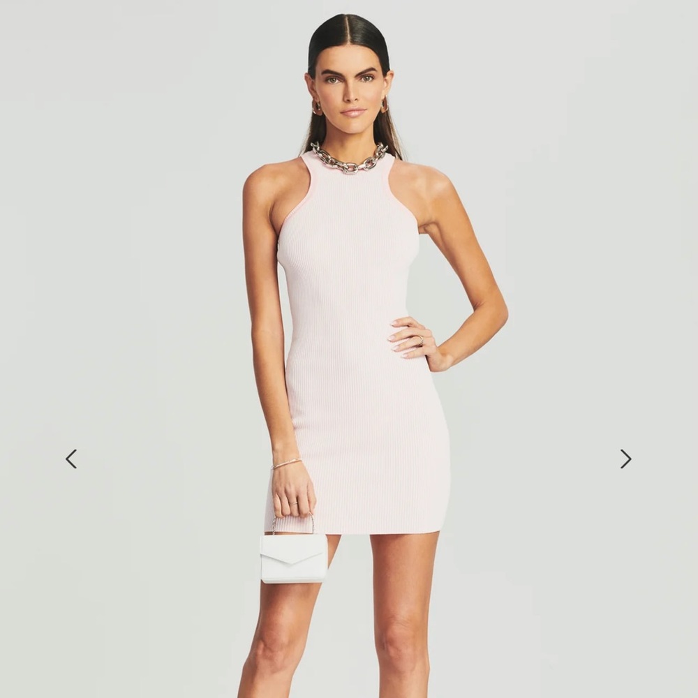 Ser.o.ya Jill Rib Knit Dress in Pink. XS. NWOT.